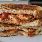 A Delicious Chicken Parmesan Grilled Cheese Sandwich