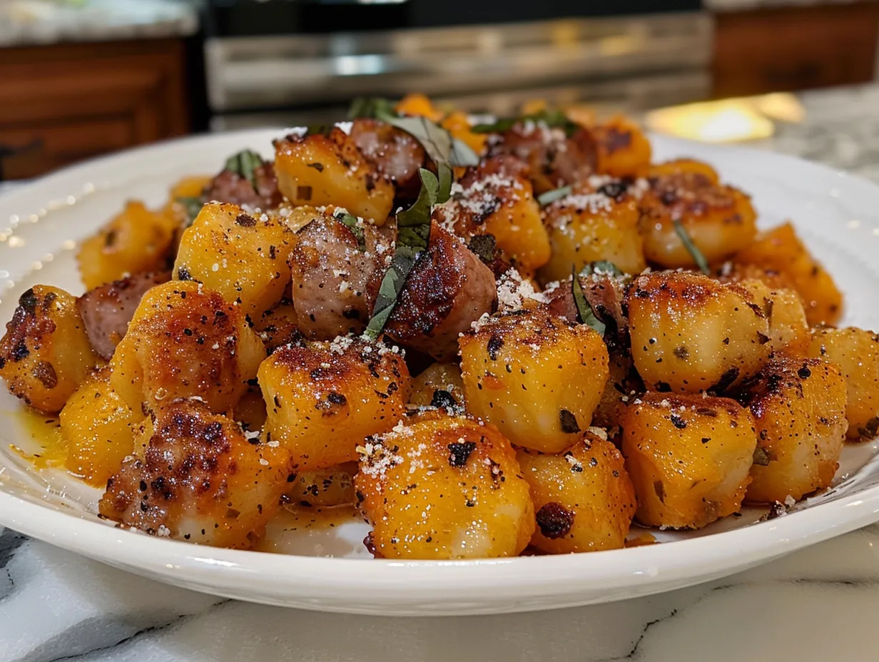 Butternut Squash Gnocchi with Sausage