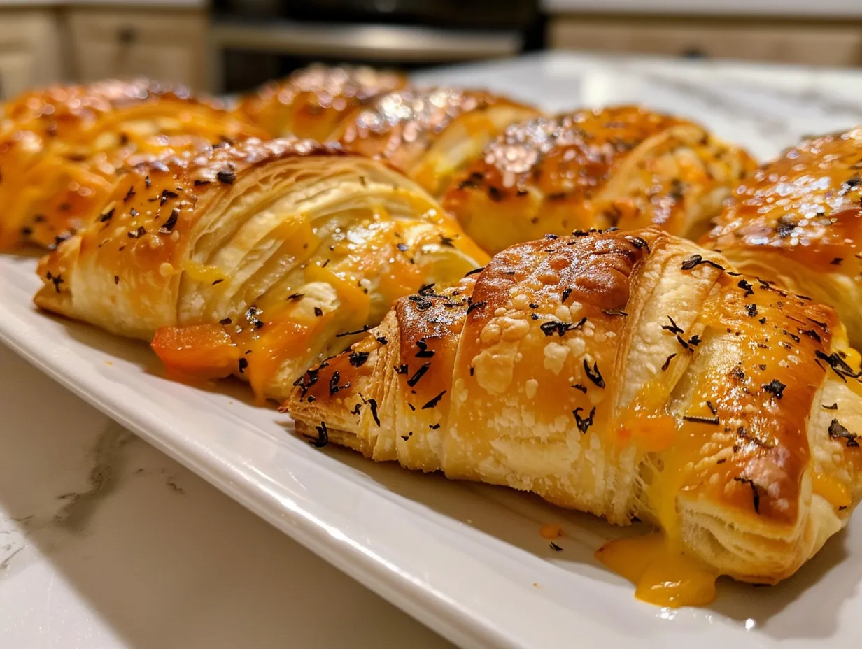 Cheesy Veggie Crescent Bites Appetizer
