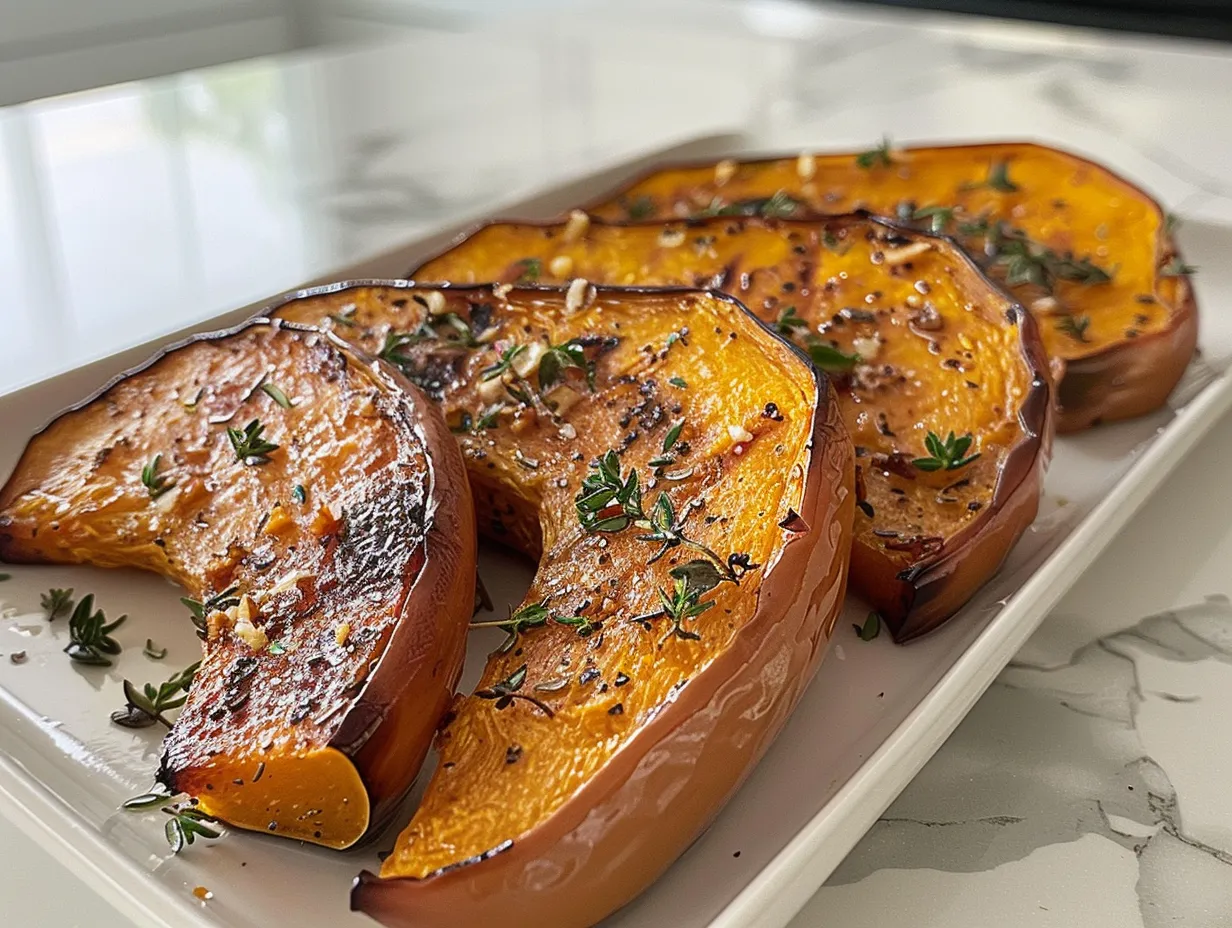 Close-up of Roasted Honeynut Squash