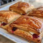 Delicious Cherry Cream Cheese Puff Pastries