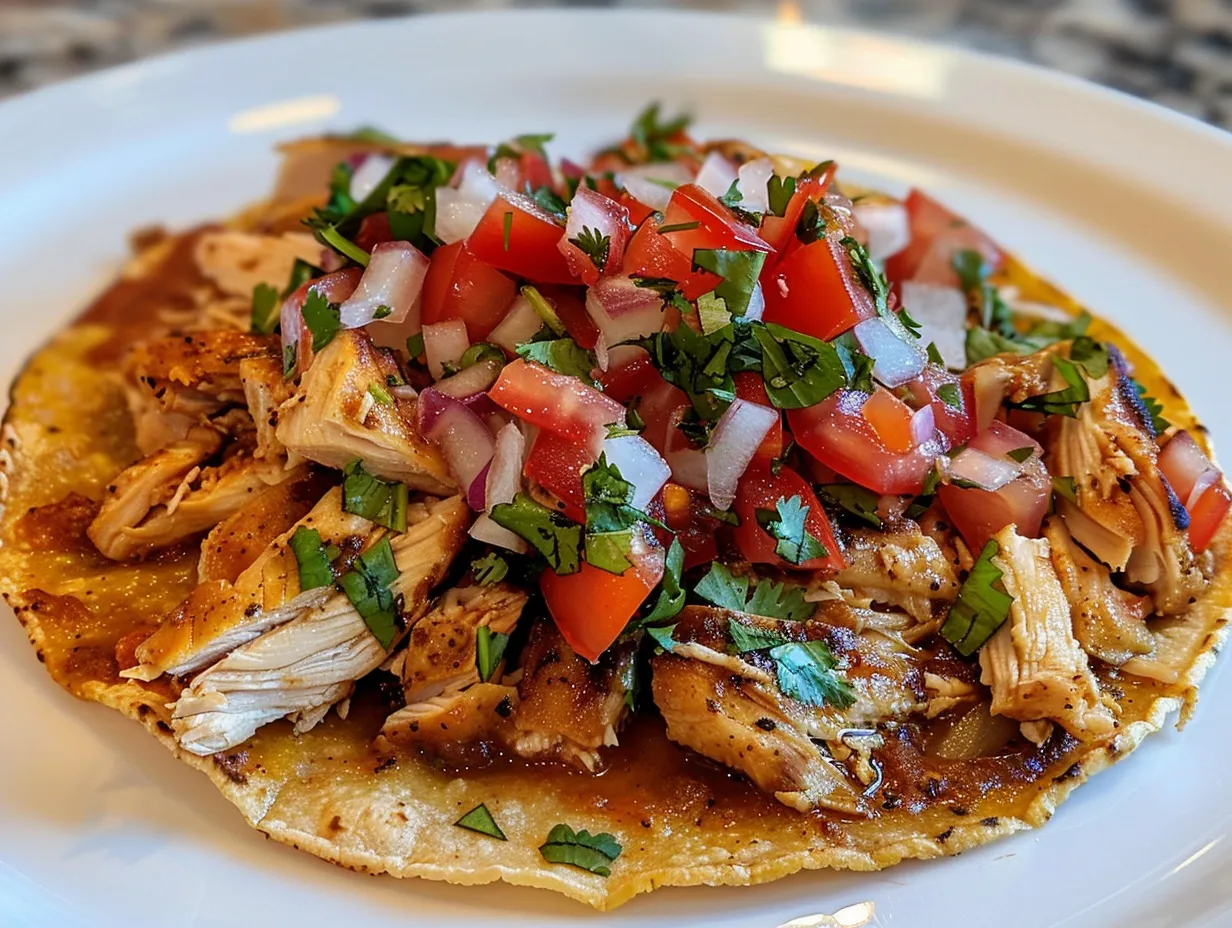 Delicious Mexican Rotisserie Chicken Tostadas