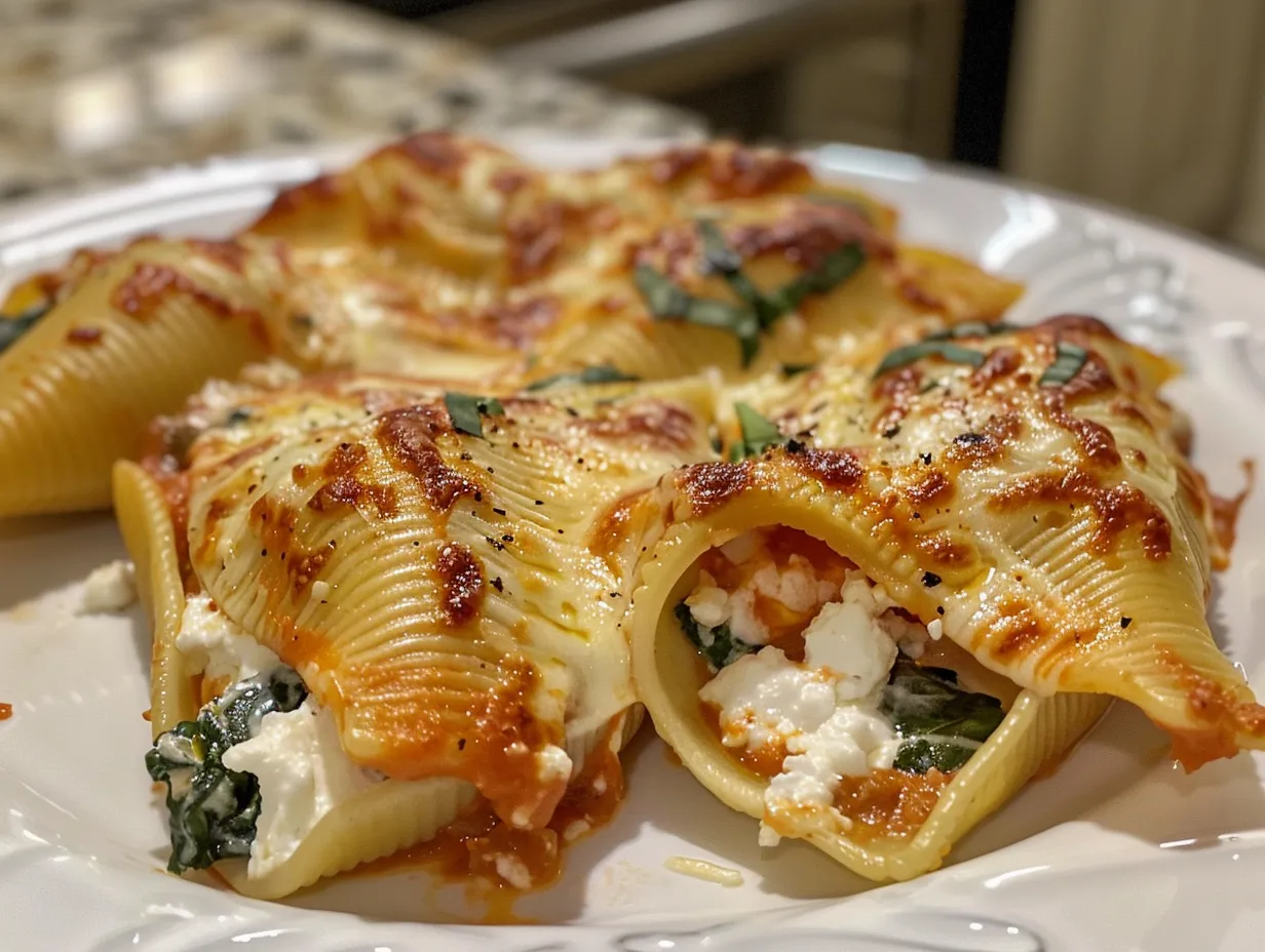 Delicious Spinach and Ricotta Stuffed Shells
