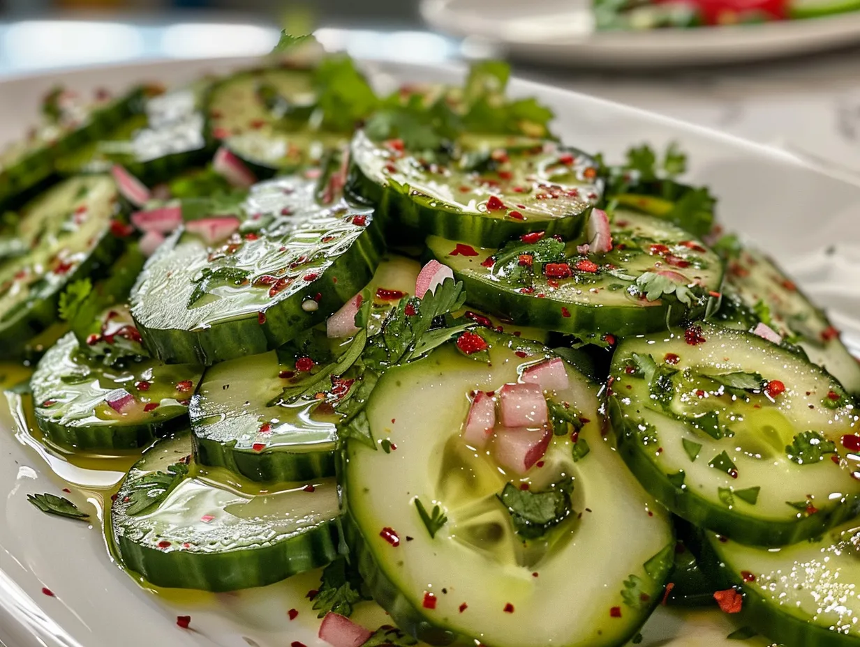 Fresh and Vibrant Mexican Cucumber Salad