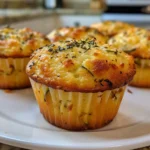 Freshly Baked Parmesan Zucchini Muffins