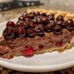 Homemade Chocolate Cherry Cream Pie