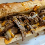 Mouthwatering Crockpot Philly Cheesesteak on a Plate