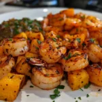 Spiced Shrimp with Roasted Honeynut Squash