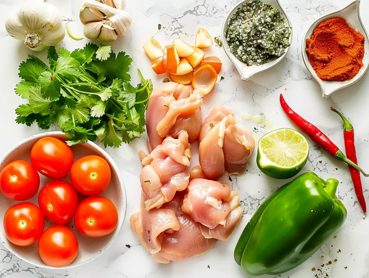 Ingredients for Sweet Chili Chicken Bowl Recipe