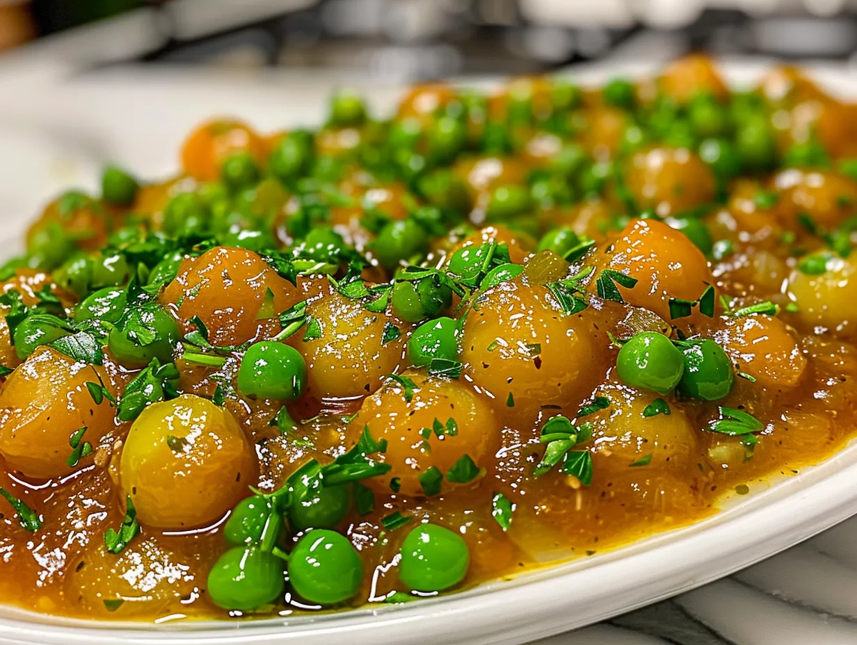 A Vibrant Bowl of Greek Green Peas Stew