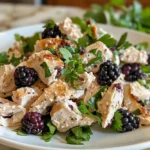 Blackberry Cottage Cheese Chicken Salad Display