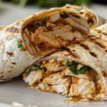 Cheesy Garlic Chicken Wrap Display