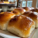 Close-up of Golden-Brown Breakfast Rolls