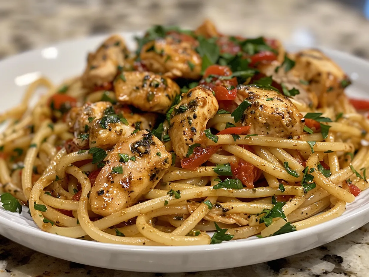 A delicious bowl of Cajun Chicken Pasta