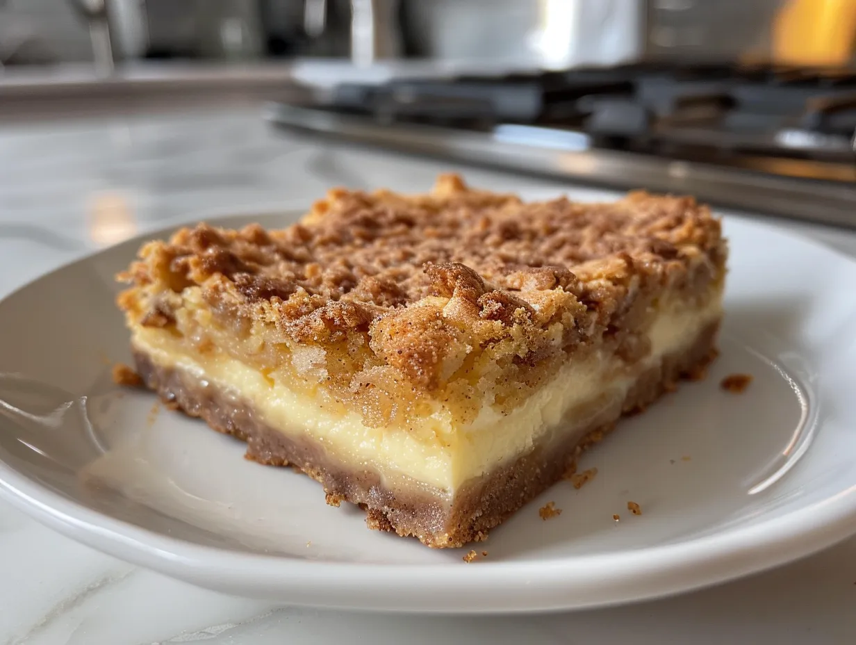 Delicious Cinnamon Cream Cheese Crumb Bars