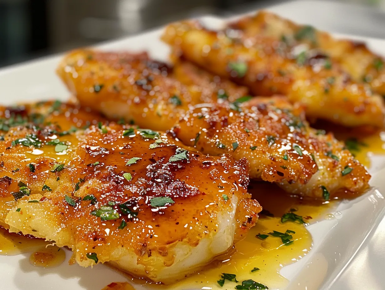 Delicious Crispy Feta Chicken with Hot Honey Drizzle