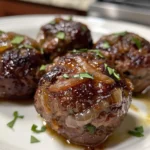 Delicious French Onion Meatball Appetizer