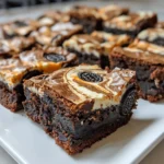 Delicious Halloween Swirl Oreo Cream Cheese Brownies