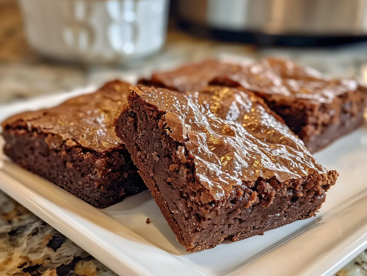 Delicious keto brownies on a plate