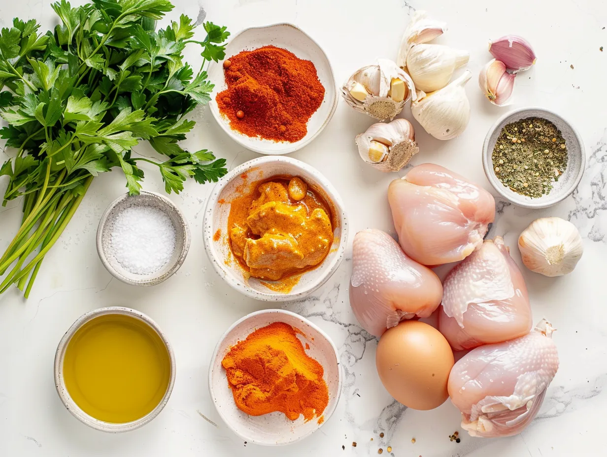 Ingredients needed to make a delicious Texas Roadhouse Butter Chicken Skillet