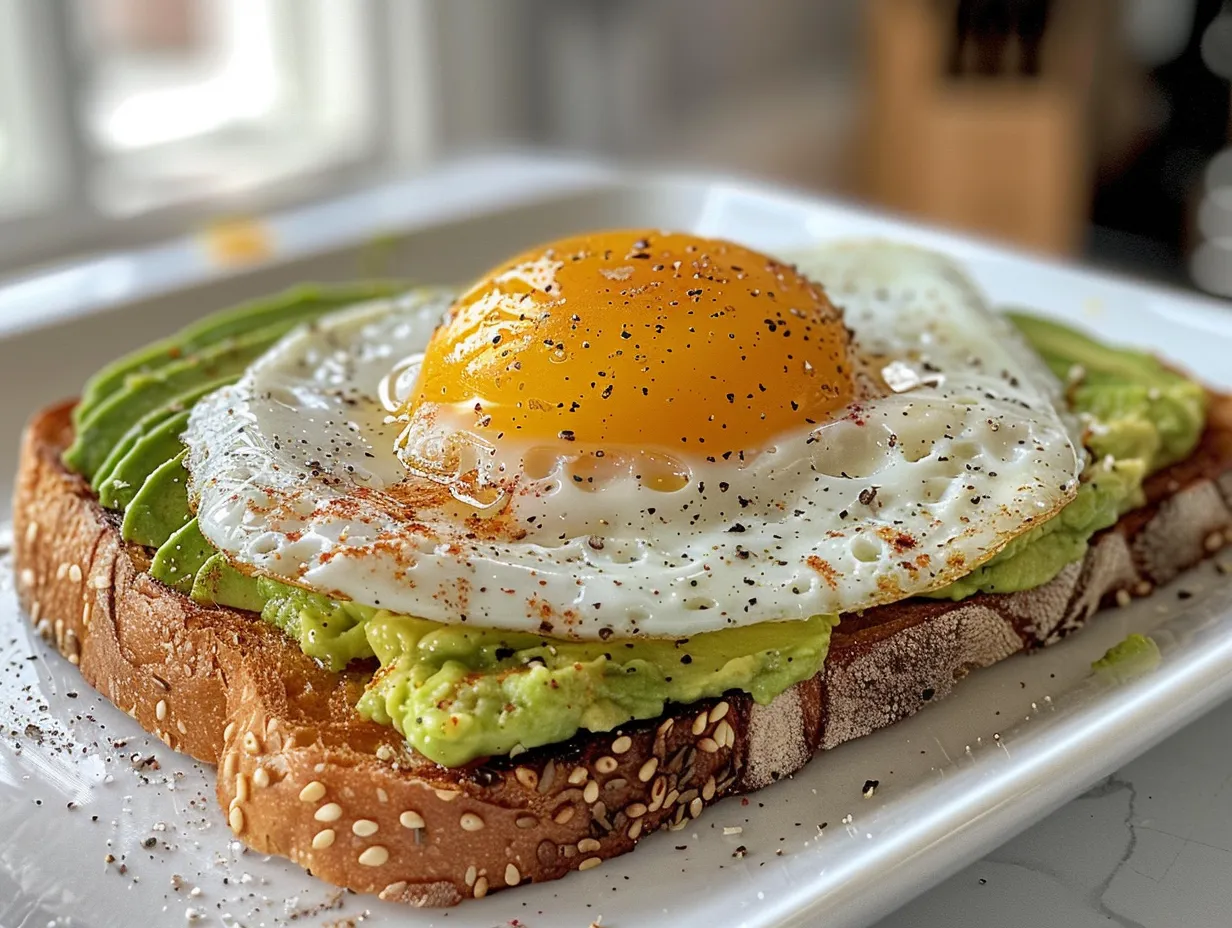 Fresh Avocado Toast with Egg