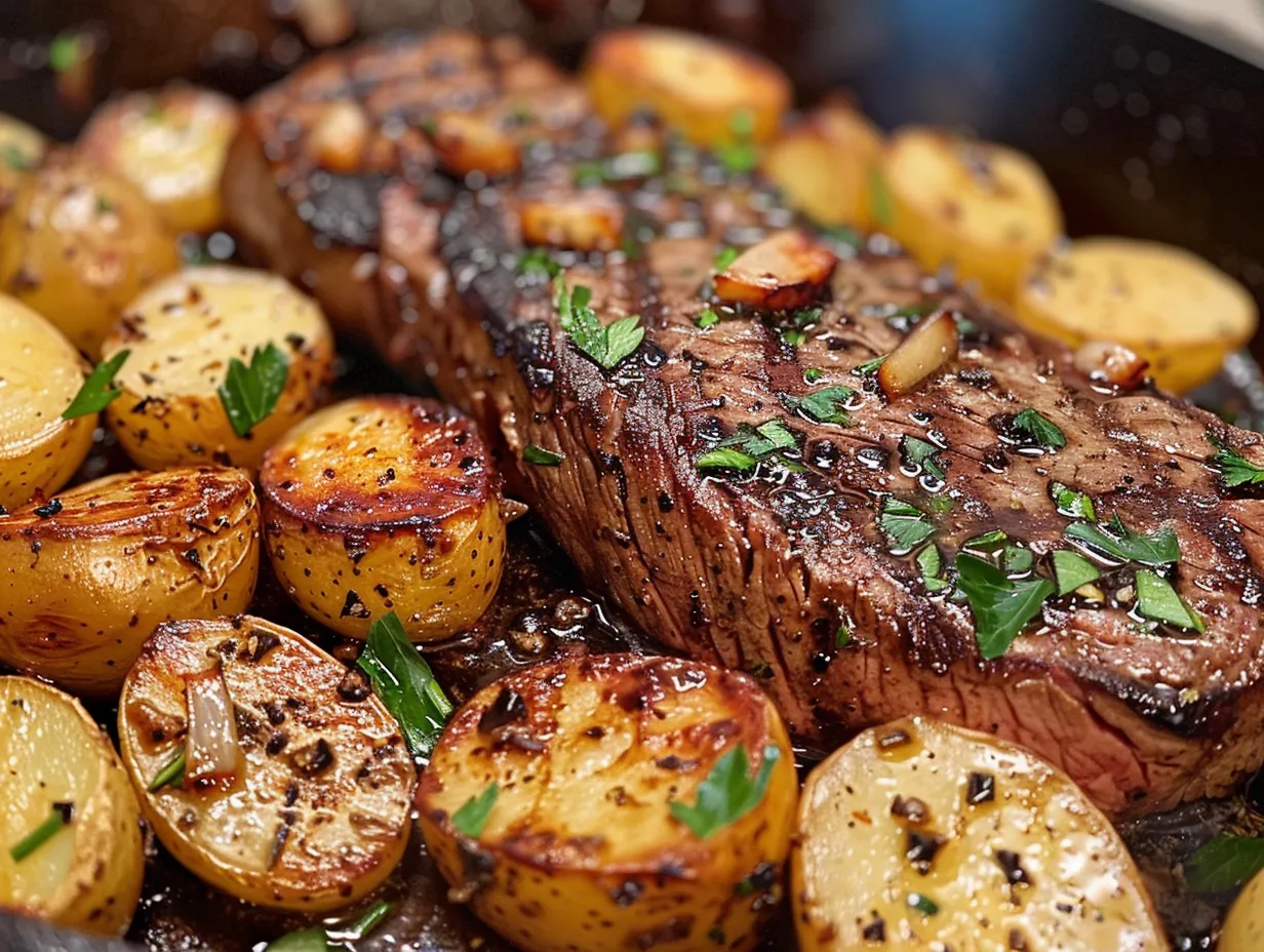 Garlic Butter Steak and Potato Skillet Overview