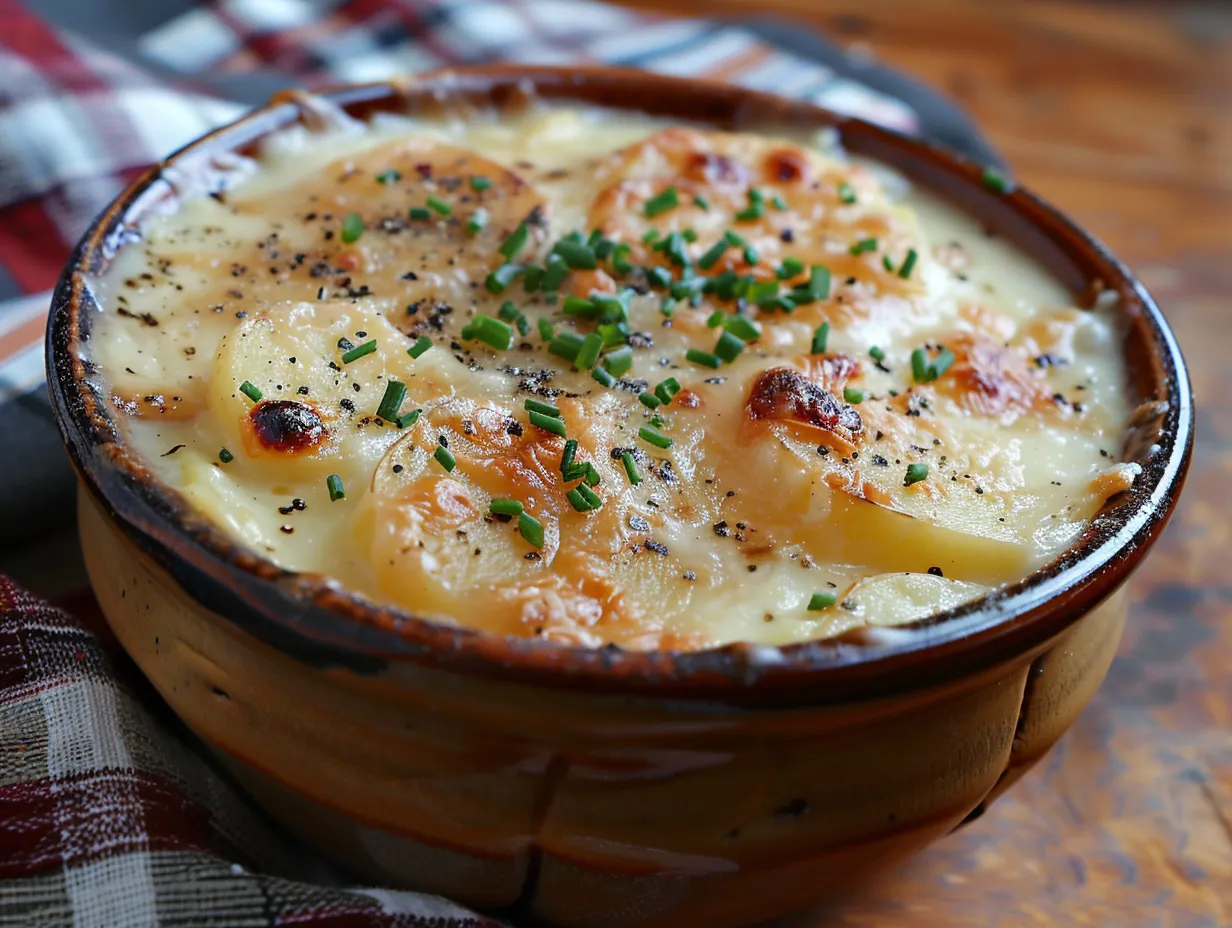Heartwarming Bowl of Cheesy Potato Soup