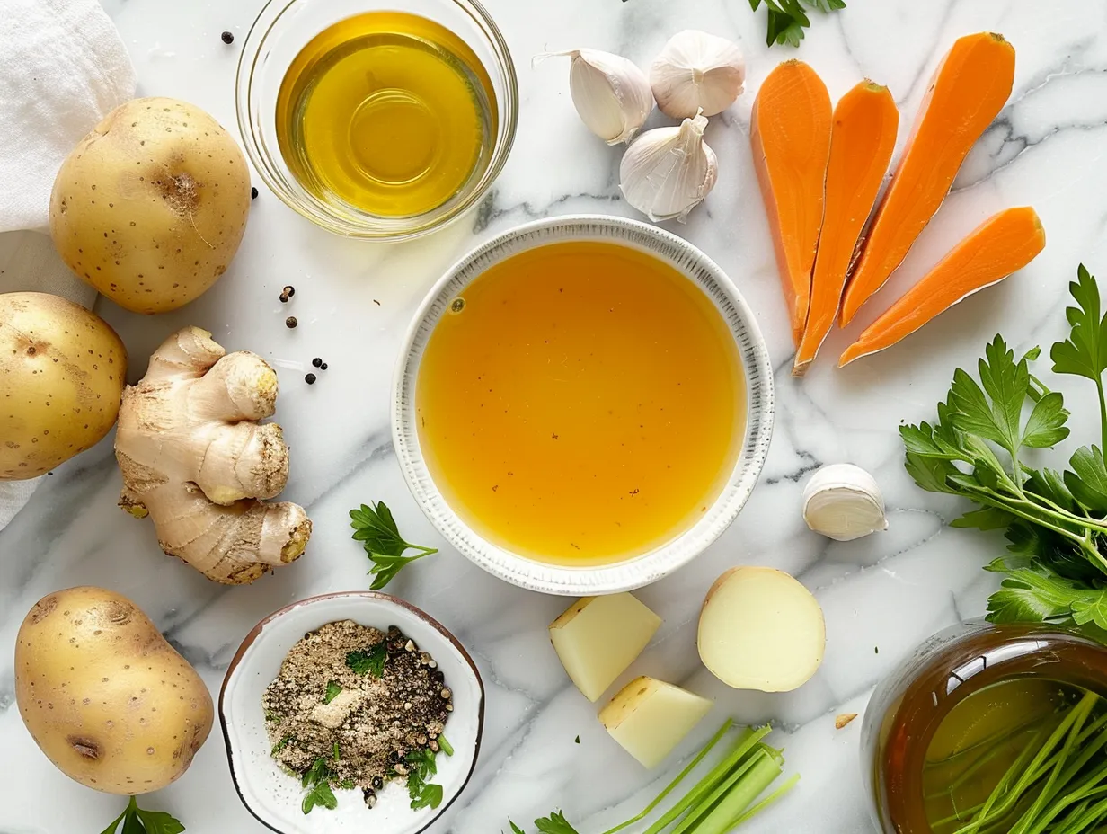 Ingredients for making Copycat Outback Potato Soup Recipe