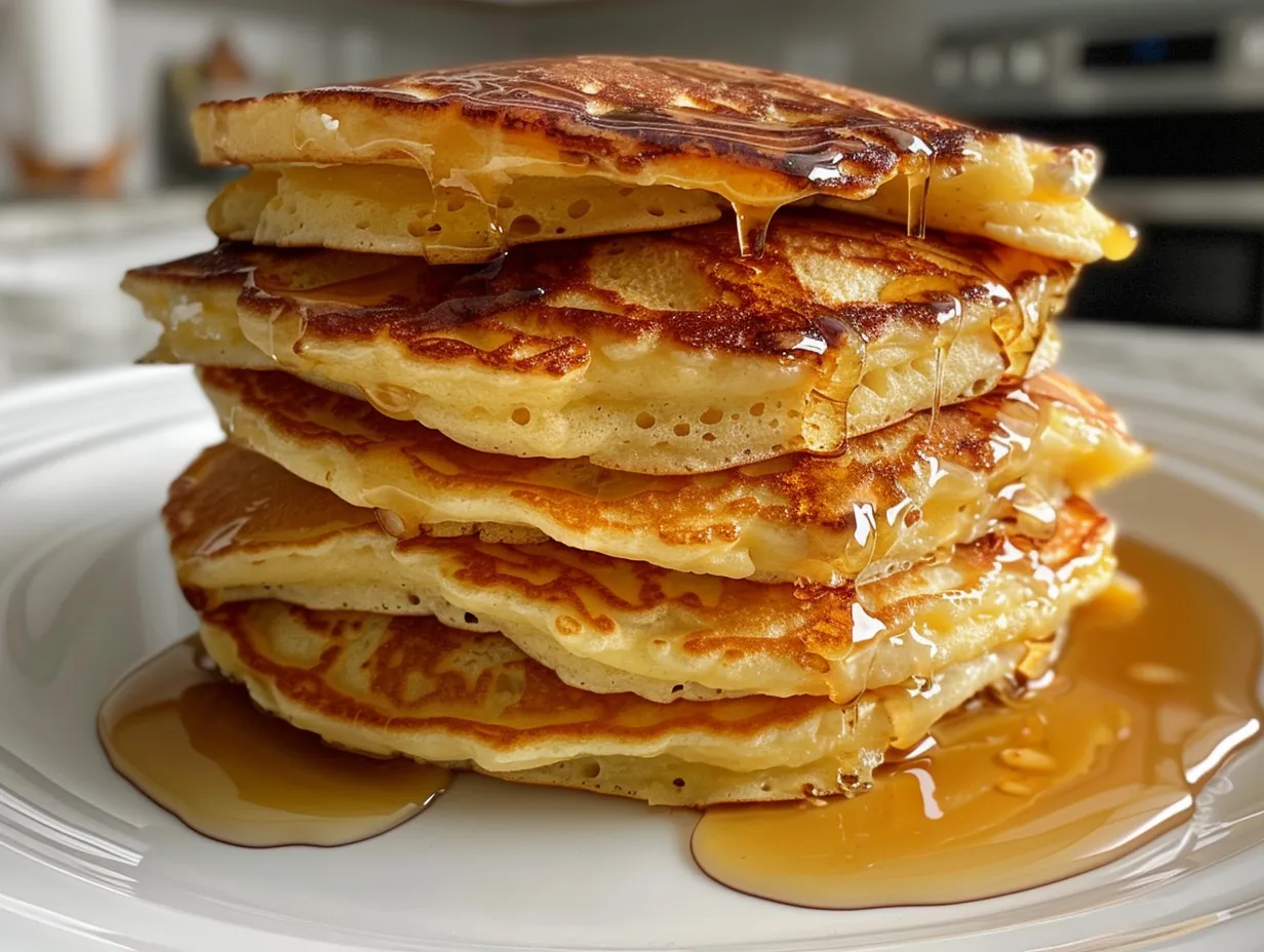 Light and Fluffy Cottage Cheese Pancakes