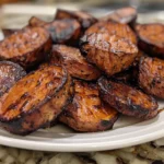 Plate of Cinnamon Roasted Sweet Potatoes