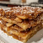 Samoa Caramel Apple Slice Stack