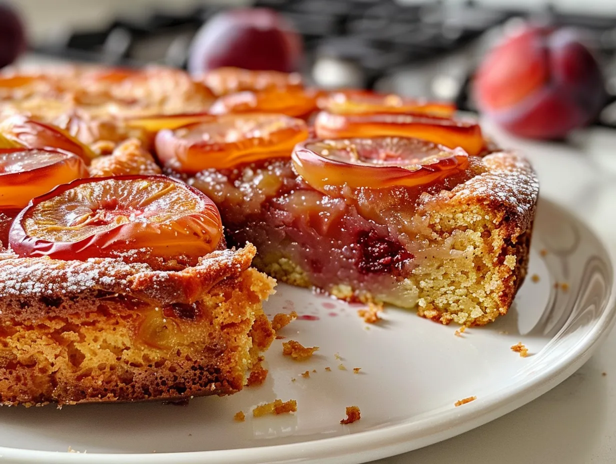 Simple Plum Cake Display
