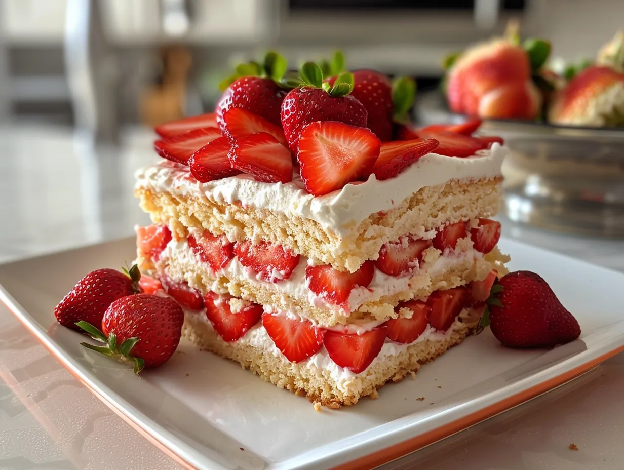 Strawberry Shortcake Cake Display