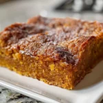 Warm and comforting pumpkin dump cake