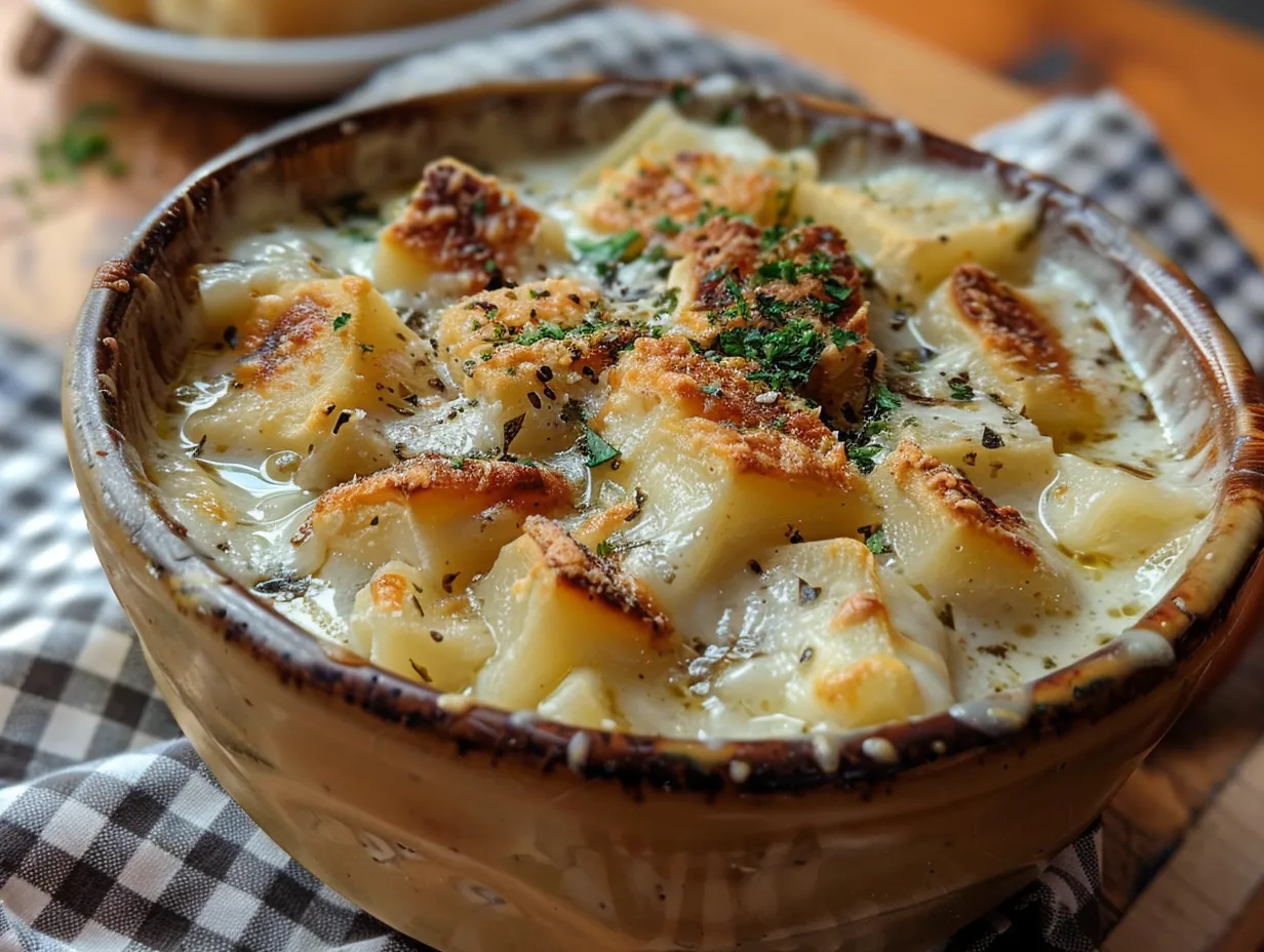A comforting bowl of White Lasagna Soup