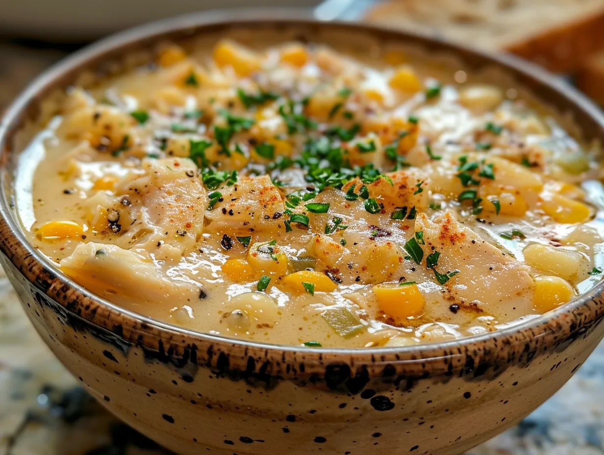 A Hearty Bowl of Chicken Corn Chowder
