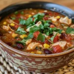 A hearty bowl of Southwest Chicken Soup