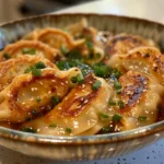 Bowl of Delicious Potsticker Soup