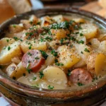 Bowl of Hearty Kielbasa Potato Soup