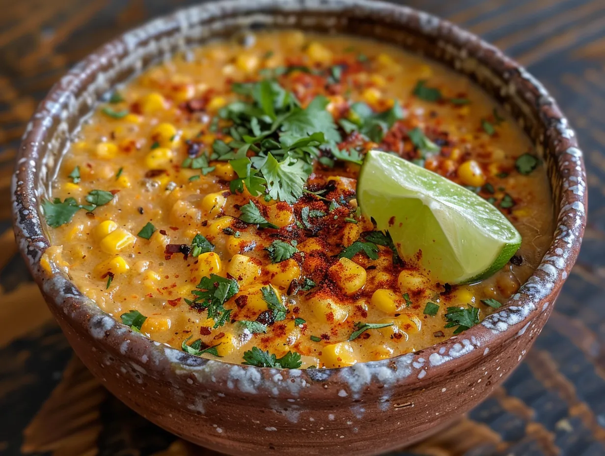 Bowl of Mexican Street Corn Soup