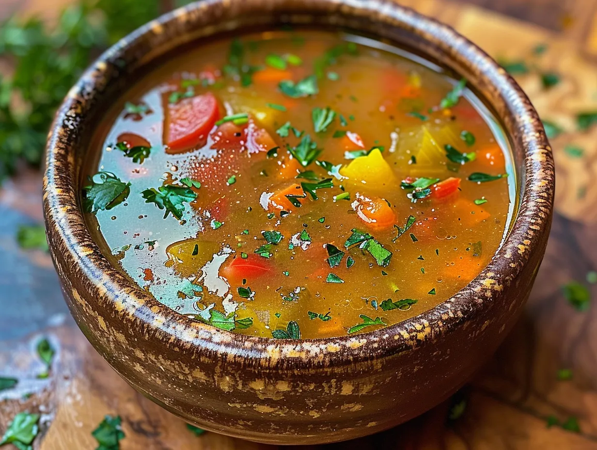 Bowl of Roasted Veggie Soup