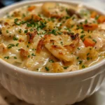 Chicken Cordon Bleu Soup in a Bowl
