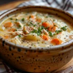 Comforting Bowl of Chicken Pot Pie Soup