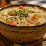 Cozy Bowl of Chicken Alfredo Soup
