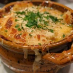 Cozy bowl of Chicken Parmesan Soup