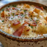 Delicious Creamy Reuben Soup in a Bowl