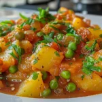 Delicious Greek Peas Stew with Potatoes