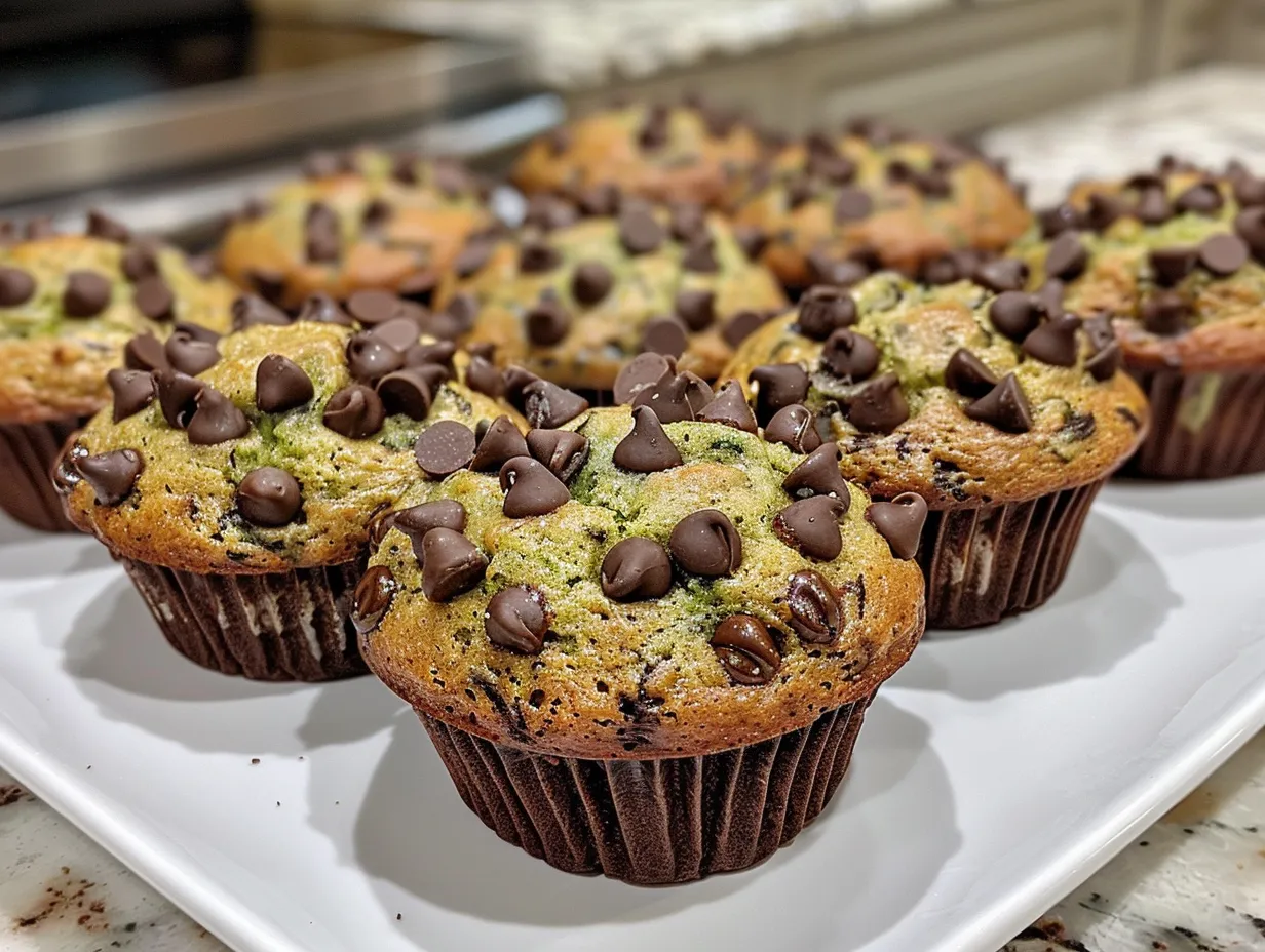 Delicious Homemade Chocolate Chip Zucchini Muffins
