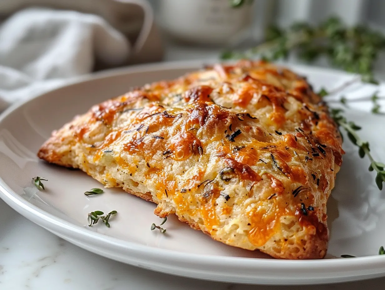 Freshly Baked Cheddar Zucchini Scones