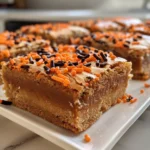 Halloween Blondies with Festive Sprinkles